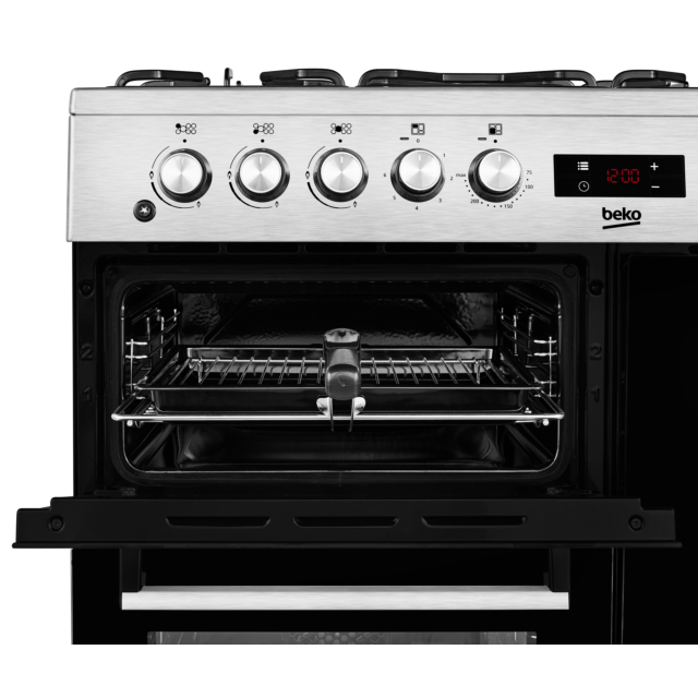 Beko KDVF100X 100Cm Dual Fuel Range Cooker - Stainless Steel