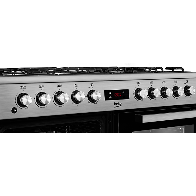 Beko KDVF100X 100Cm Dual Fuel Range Cooker - Stainless Steel