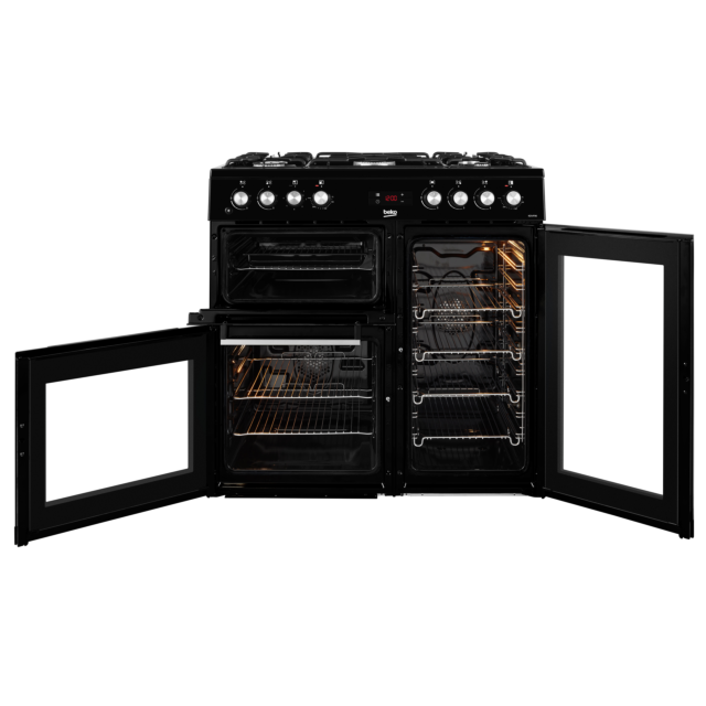Beko KDVF90K 90Cm Dual Fuel Range Cooker - Black