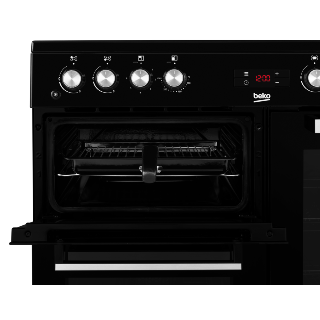 Beko KDVF90K 90Cm Dual Fuel Range Cooker - Black