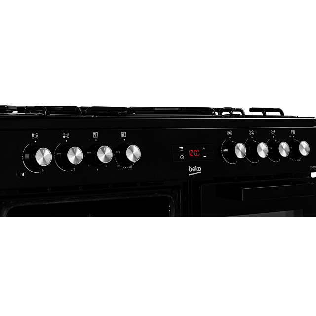 Beko KDVF90K 90Cm Dual Fuel Range Cooker - Black