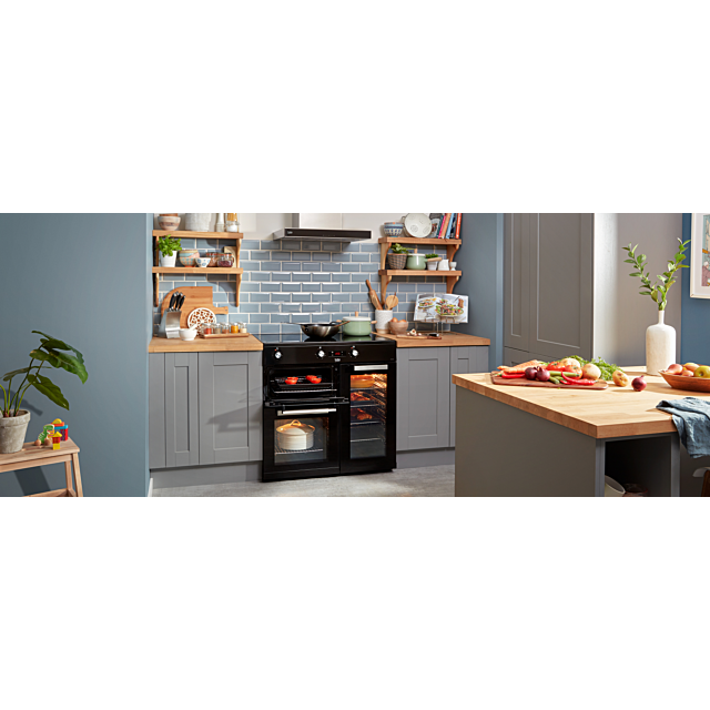 Beko KDVI90K 90Cm Induction Range Cooker - Black