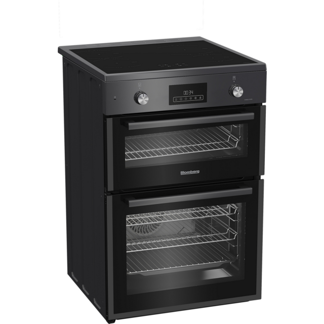 Blomberg HIRN651N 60Cm Double Oven Electric Cooker With Induction Hob - Anthracite