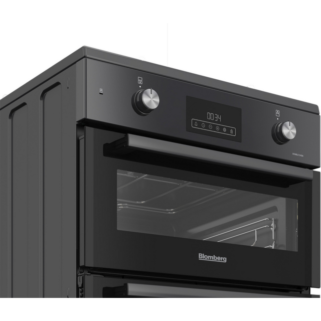 Blomberg HIRN651N 60Cm Double Oven Electric Cooker With Induction Hob - Anthracite