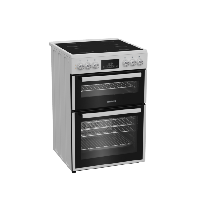 Blomberg HKRN651W 60cm Double Oven Electric Cooker with Vitroceramic Hob - White