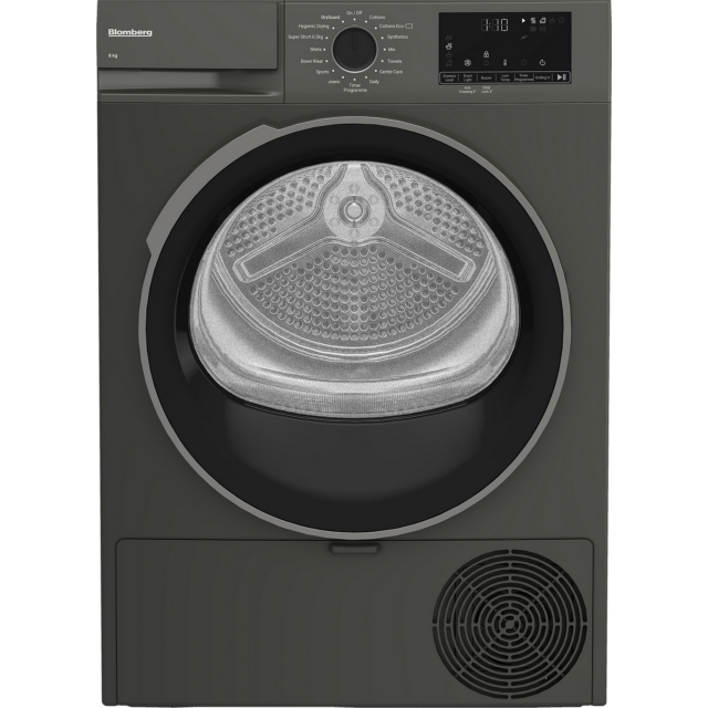 Blomberg LTA18321G 8Kg Heat Pump Tumble Dryer - Graphite