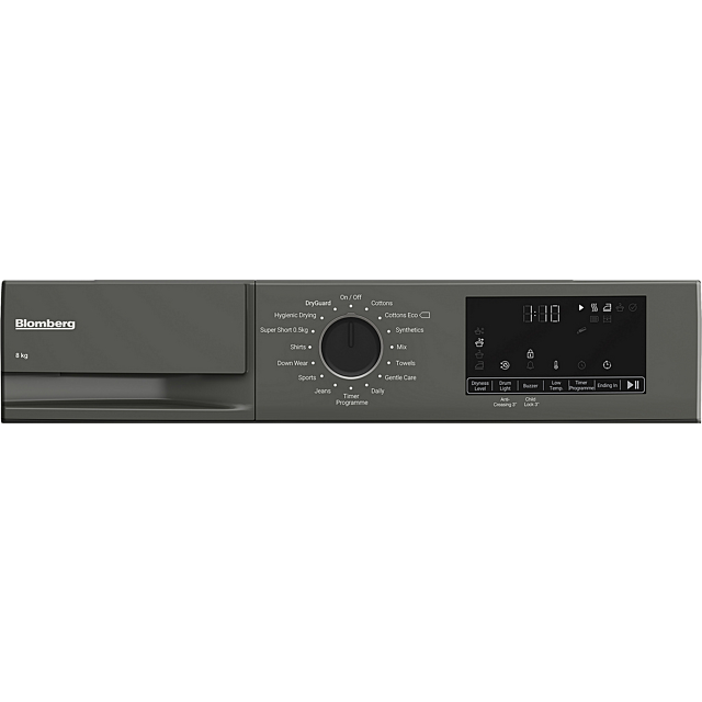 Blomberg LTA18321G 8Kg Heat Pump Tumble Dryer - Graphite