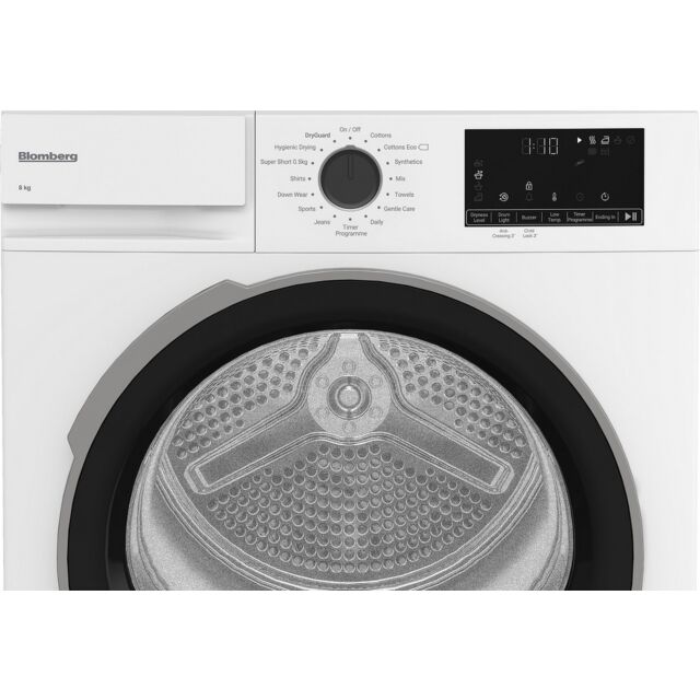 Blomberg LTA18321W 8Kg Heat Pump Tumble Dryer - White
