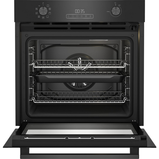 Blomberg ROEN8232BP Built In Electric Single Oven with Pyrolytic Self Cleaning - Black