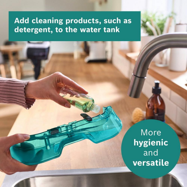 Bosch BCS71HYGGB Cordless Vacuum Cleaner 60 Minutes Run Time - White/Aqua