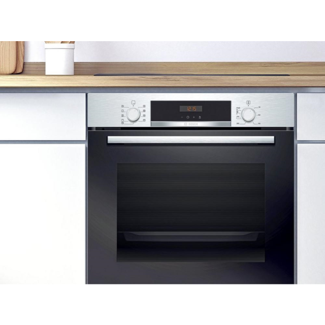 Bosch HBS573BS0B Built In Electric Single Oven With 3D Hot Air