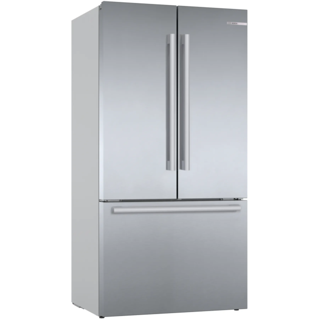Bosch KFF96PIEP Series 8 French Door Bottom Freezer, Multi Door 183 X 90.5 Cm Brushed Steel Anti-Fingerprint