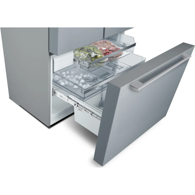 Bosch KFF96PIEP Series 8 French Door Bottom Freezer, Multi Door 183 X 90.5 Cm Brushed Steel Anti-Fingerprint