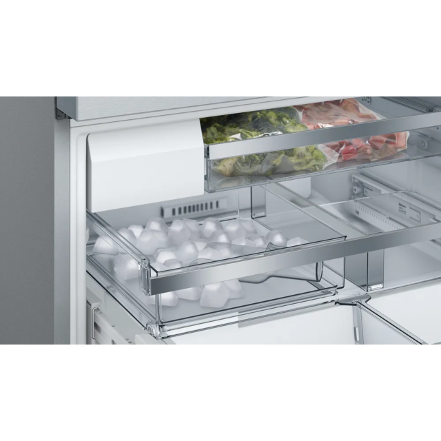 Bosch KFF96PIEP Series 8 French Door Bottom Freezer, Multi Door 183 X 90.5 Cm Brushed Steel Anti-Fingerprint