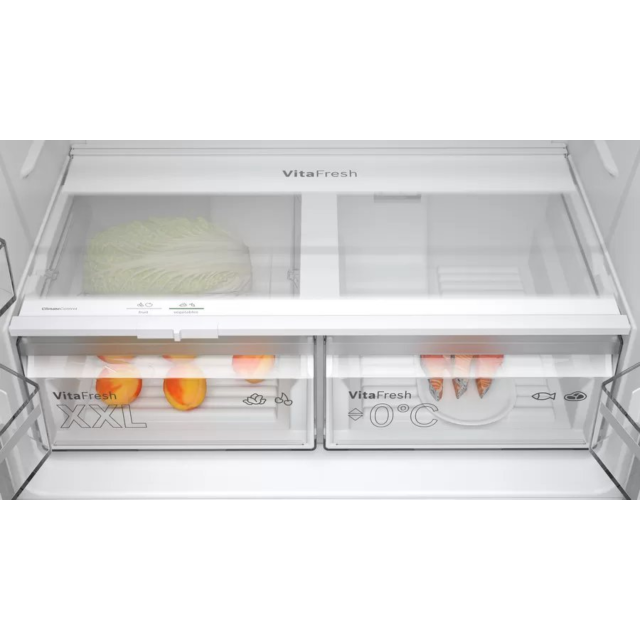 Bosch KFN96VPEAG Serie | 4 French Door Bottom Freezer, Multidoor 183 X 91 Cm Inox-Easyclean