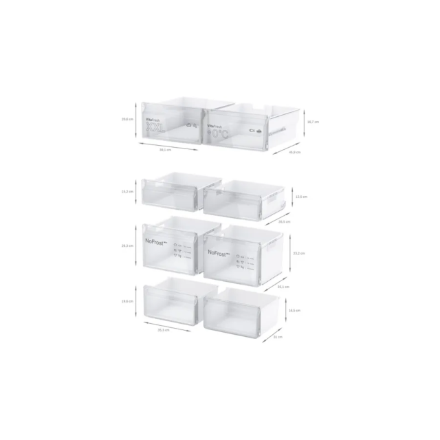 Bosch KFN96VPEAG Serie | 4 French Door Bottom Freezer, Multidoor 183 X 91 Cm Inox-Easyclean