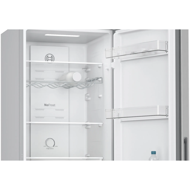 Bosch KGN27NLEAG 55Cm Frost Free Fridge Freezer - Silver