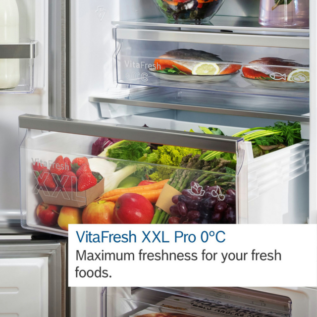 Bosch KGN392LAFG 60Cm 70/30 No Frost Fridge Freezer - Stainless Steel