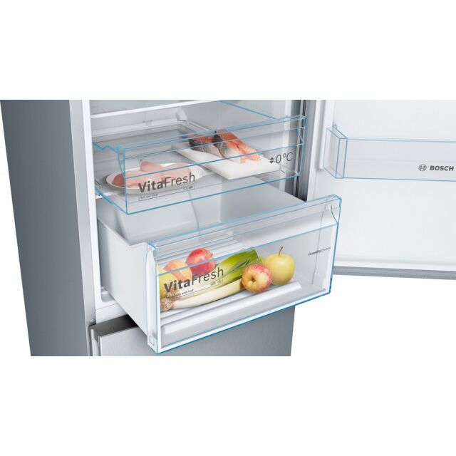 Bosch KGN392LEBG Total No Frost Fridge Freezer - Stainless Steel Look