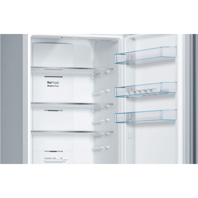 Bosch KGN392LEBG Total No Frost Fridge Freezer - Stainless Steel Look