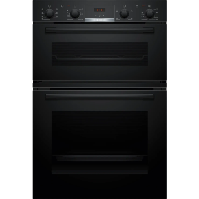 Bosch MBA533BB3B Series 4 Built-In Double Oven - Black