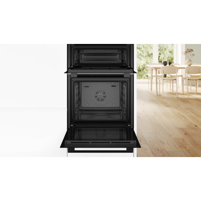 Bosch MBA533BB3B Series 4 Built-In Double Oven - Black