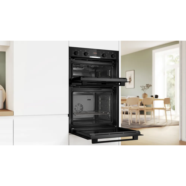 Bosch MBA533BB3B Series 4 Built-In Double Oven - Black
