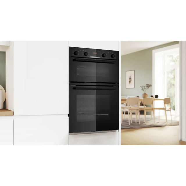 Bosch MBA533BB3B Series 4 Built-In Double Oven - Black