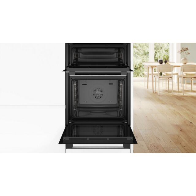 Bosch MBA533BS3B Series 4, 60cm Built In Double Oven - Stainless Steel