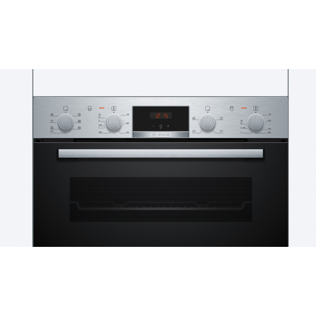 Bosch MBA533BS3B Series 4, 60cm Built In Double Oven - Stainless Steel