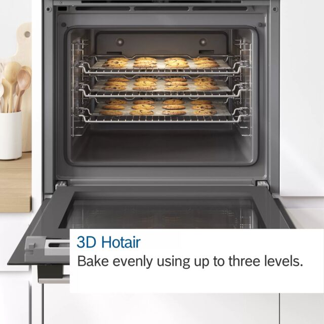 Bosch NBS533BB0B Series 4 Built-Under Double Electric Oven