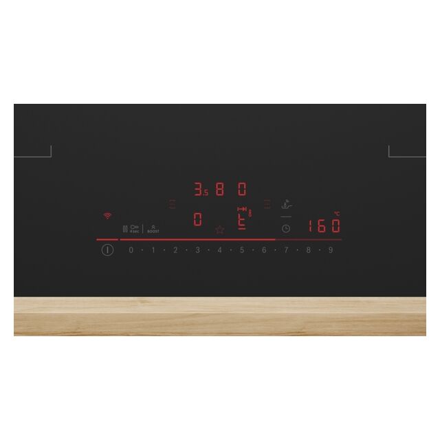 PVQ81AH26E Series 6, Induction hob with integrated ventilation system, 80 cm, Matt black