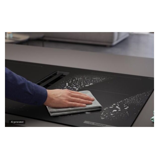 PVQ81AH26E Series 6, Induction hob with integrated ventilation system, 80 cm, Matt black