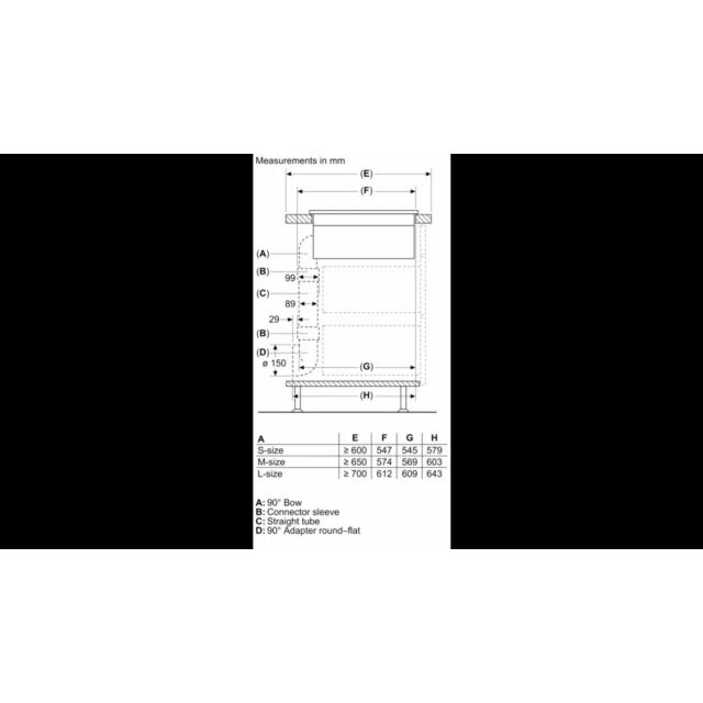 Bosch PVS811B16E Series 4, Induction Hob With Integrated Ventilation System, 80 Cm, Surface Mount Wi