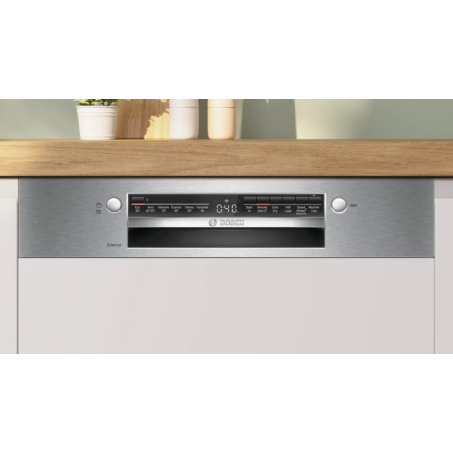 Bosch SMI2HTS06G Full Size Semi Integrated Dishwasher In Stainless Steel