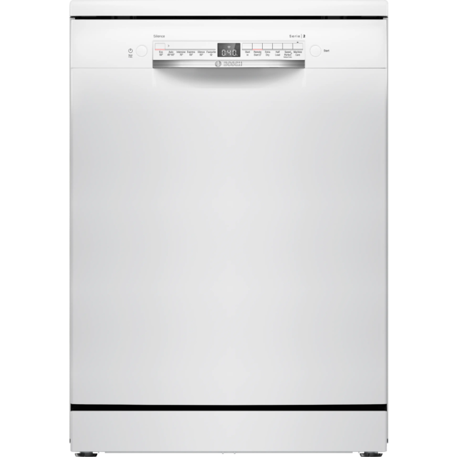 Bosch SMS2HVW06G Series 2 Dishwasher - White - 14 Place Settings