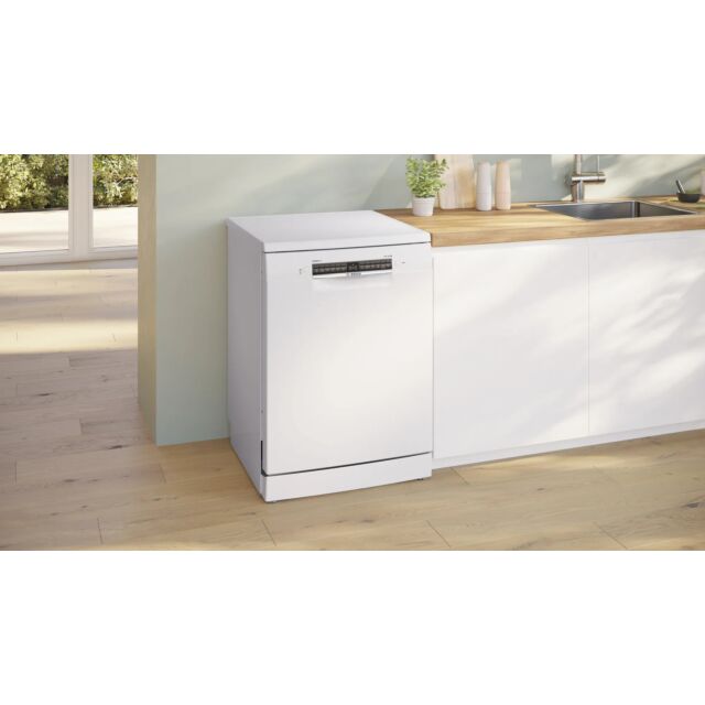 Bosch SMS6ZCW10G Series 6 Bosch Freestanding Dishwasher - White
