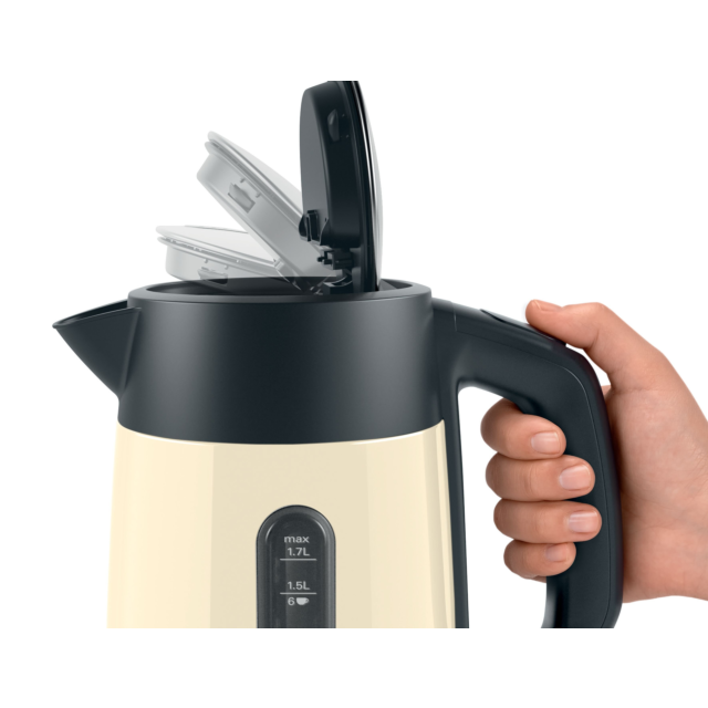Bosch TWK4P437GB 1.7 Litre, Traditional Kettle - Cream