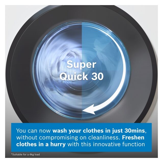 Bosch WGB264A1GB Series 8, Washing Machine, Front Loader, 11 Kg, Max. 1400 Rpm