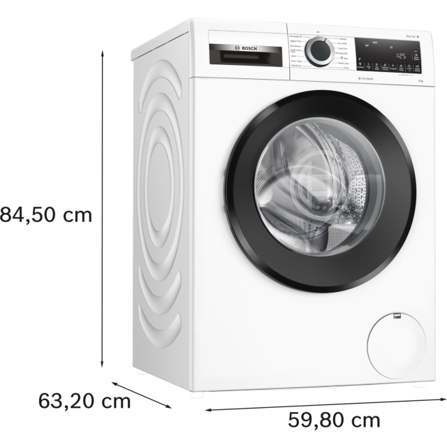 Bosch WGG24400GB 9Kg 1400 Spin Washing Machine - White