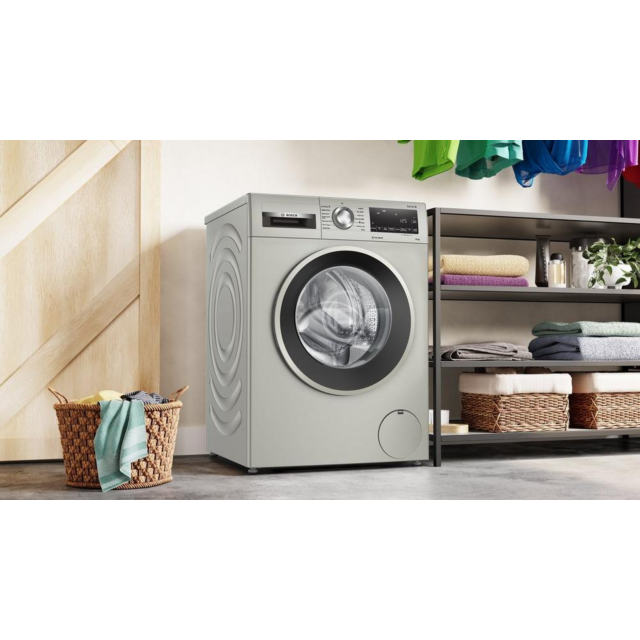 Bosch WGG254ZSGB 10Kg 1400 Spin Washing Machine - Silver Inox