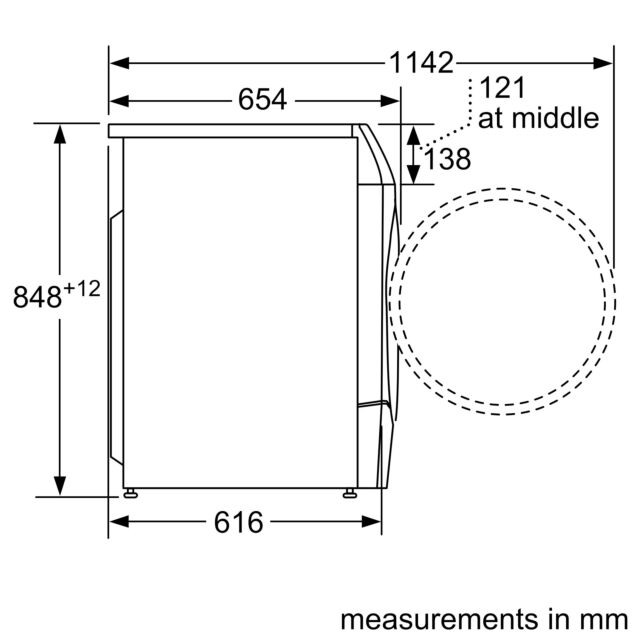 Bosch WNC254ARGB Series 8, Washer Dryer, 10.5/6 Kg, 1400 Rpm