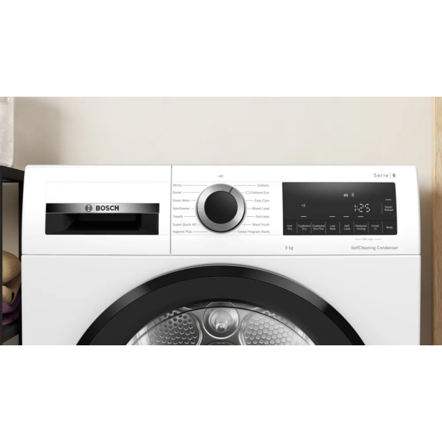 Bosch WQG24502GB 9Kg Heat Pump Tumble Dryer - White