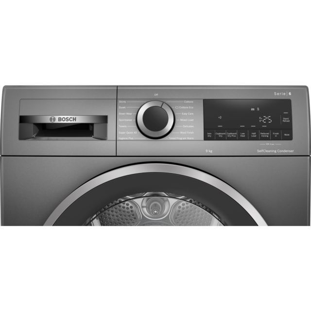 Bosch WQG245R9GB Series 6 Heatpump Tumble Dryer - Graphite