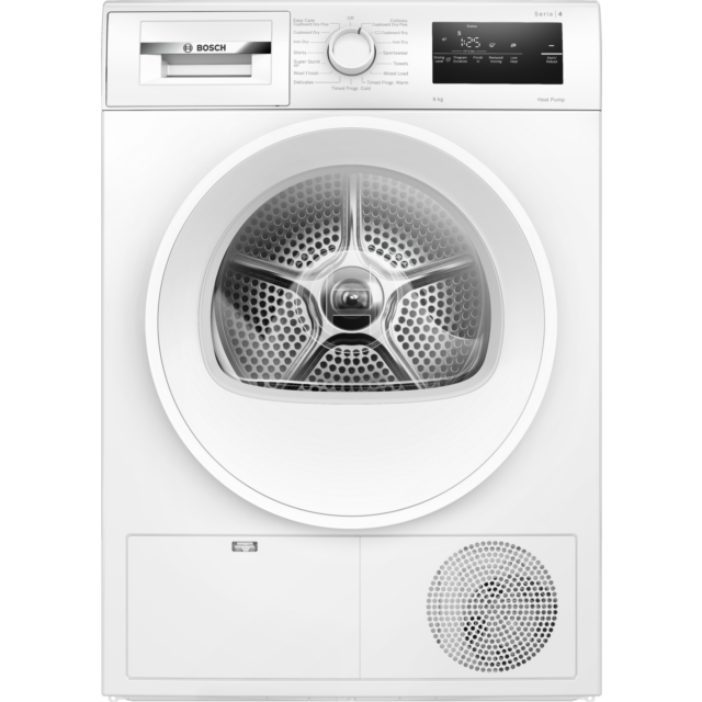 Bosch WTH85225GB 8Kg Heat Pump Tumble Dryer - White