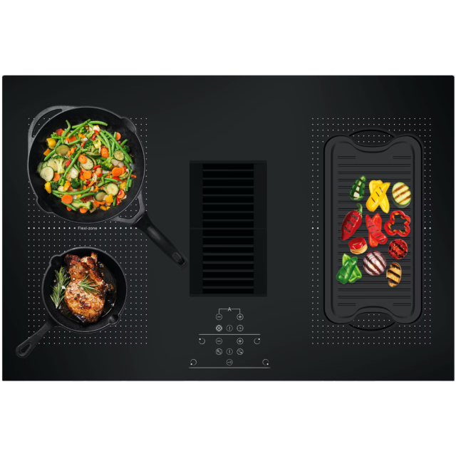 CATA ICONFLEX75DD Induction Hob With Built In Extractor