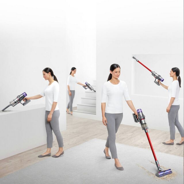 Dyson V11EXTRA (476597-01) V11EXTRA Stick Vacuum Cleaner - 60 Minutes Run Time - Nickel/Red