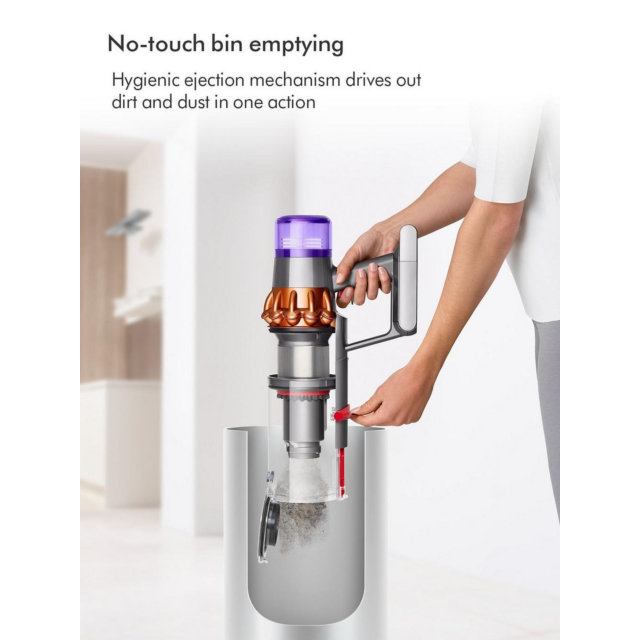 Dyson V15-2024 Cordless Vacuum - 60 Minutes Run Time - Yellow/Nickel