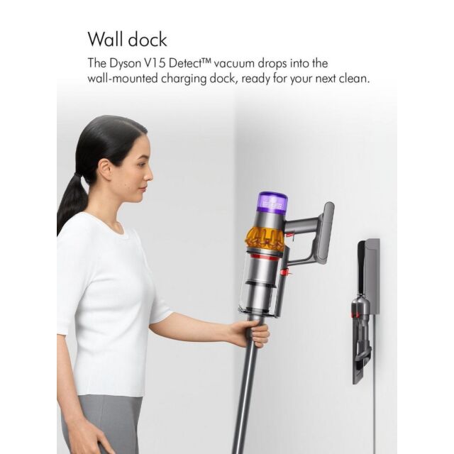 Dyson V15DETECT Cordless Stick Vacuum Cleaner - Silver
