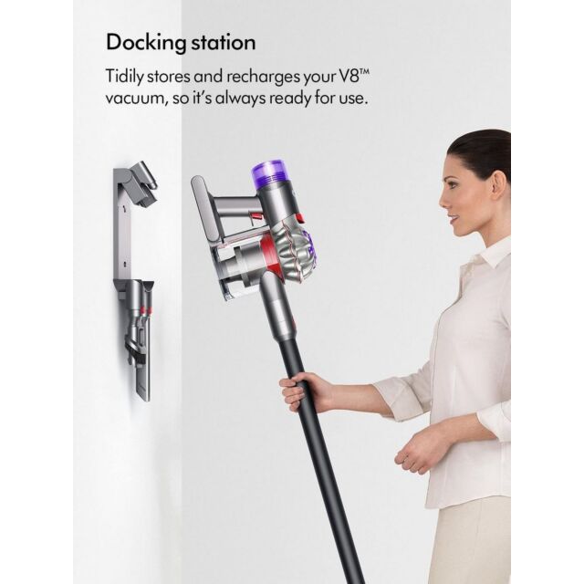 Dyson V8ABSOLUTENEW Cordless Stick Vacuum Cleaner - 40 Minutes Run Time - Silver